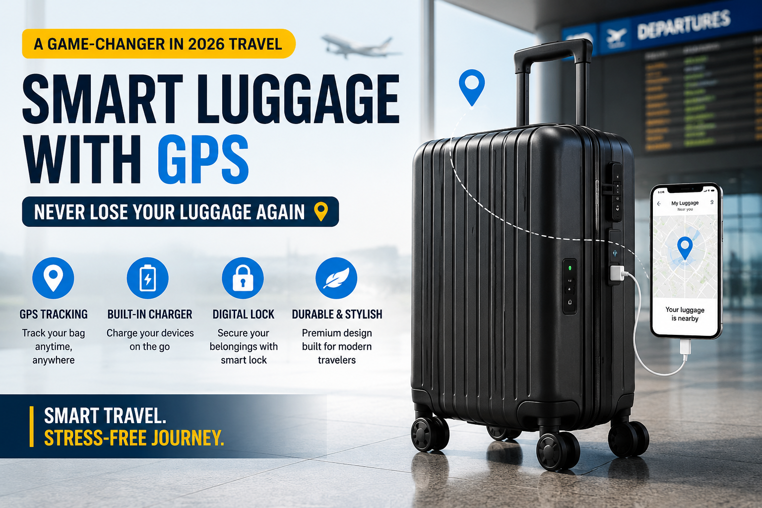 Smart Luggage with GPS – Best Travel Innovation for 2026